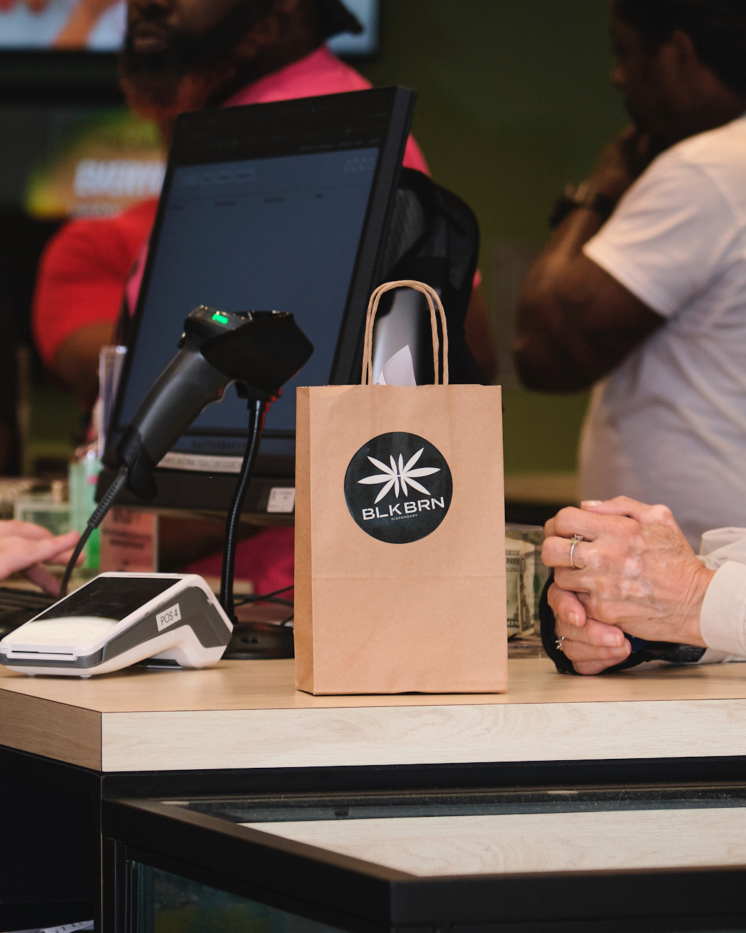 BLKBRN counter at checkout